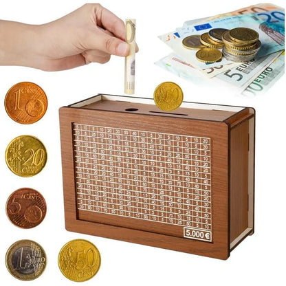 o Money Box Wooden Piggy Bank